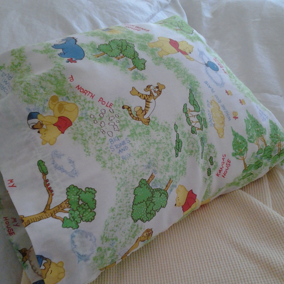 Disney Accessories Vintage Winnie The Pooh Friends Pillow Case